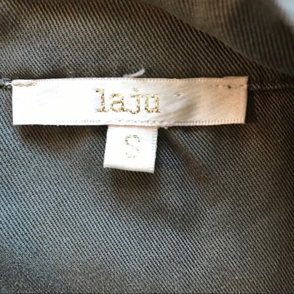 Laju Army Green Safari Utility Vest Jacket sz small Gorpcore - Picture 3 of 4